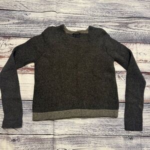 DKNY 100% Lambswool Grey Sweater Sz L